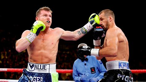 Saul 'Canelo' Alvarez knocks out Sergey Kovalev to .